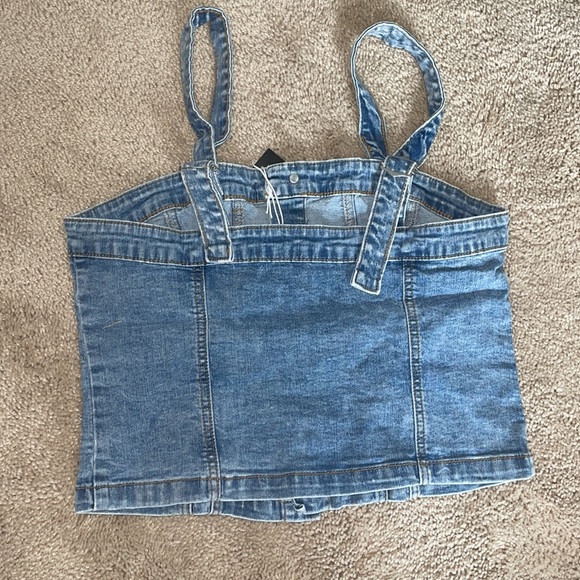 Denim button up corset - Picture 3 of 3